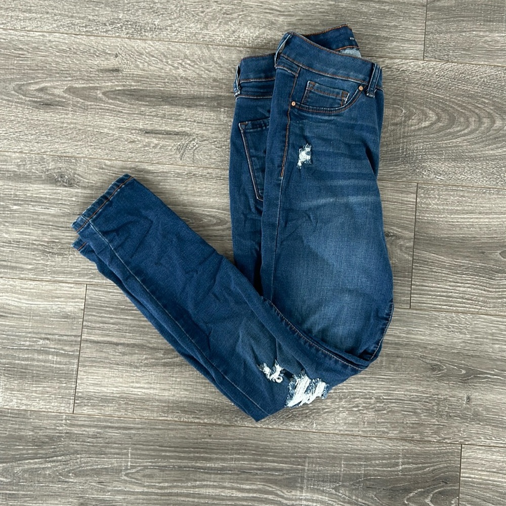 Rewash ripped blue skinny jeans